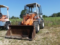 Kubota R510 4WD Rubber-tired Loader, s/n 20152 (Salvage): Encl. Cab, 4-in-1 Loader, Hyd. Problem, Pump in Cab, Meter Shows 2843 hrs