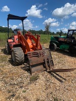 Kubota R520 Rubber-tired Loader, s/n 10170 (Salvage): Diesel, Forks