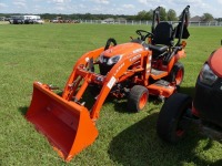 Kubota BX2380 Tractor, s/n 26096: Hydrostatic, Loader, Belly Mower, Meter Shows 24 hrs