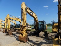 2015 Cat 318EL Excavator, s/n WZS00307: Encl. Cab, 23.5" Tracks, 36" Bkt., Quick Coupler, Aux. Hydraulics, Meter Shows 4466 hrs