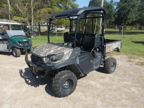 2018 Kubota Sidekick RTV-XG850 4WD Utility Vehicle, s/n A5KH1PGNTJG015626 (No Title - $50 Trauma Care Fee Applies): 735 hrs