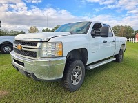 2013 Chevy 2500HD 4WD Pickup, s/n 1GC1KVC87DF123858: Crew Cab, Duramax 6.6L Diesel Eng., Auto, 337K mi.