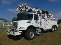 2008 Freightliner Business Class M2 Digger Derrick Truck, s/n 1FVHC7CV48HZ77198: T/A, Mercedes OM-460 Eng, Allison Auto, 20K Front, 40K Rears, Terex Commander C6060 Aerial Unit, 78K mi.