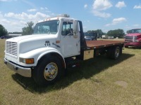 1997 International 4700 Rollback Truck, s/n 1HTSCAAM0VH495948: S/A, 6-sp., Jerrdan Bed, Winch, 417K mi.