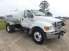 2008 Ford F650 Water Truck, s/n 3FRNF65A78V647588: S/A, Cummins Diesel Eng., Eaton 6-sp., 2000-gal Tank, Front/Side/Rear Discharge, Under CDL, 22K mi. - 2