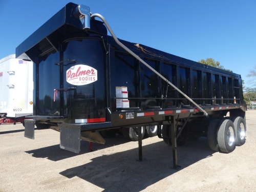 2024 Palmer TA-24H End Dump Trailer, s/n 1P924HS29RA003115: T/A, 22-25 yard, Alum. Wheels, 11R24.5 Tires, 65000 GVWR