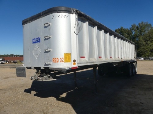 2006 Mate End Dump Trailer, s/n 1M9A355336H06249: Alum., 3-axle, Elec. Tarp, Alum. Wheels