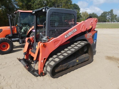 2021 Kubota SVL95-2S Skid Steer, s/n 52603: C/A, No Bucket, Aux. Hydraulics, Rubber Tracks, Hyd. QC, 930 hrs