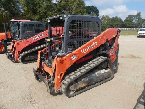 2022 Kubota SVL65-2 Skid Steer, s/n 16966: Canopy, No Bucket, Hyd. QC, Rubber Tracks, Aux. Hydraulics, 2858 hrs