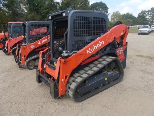 2021 Kubota SVL65-2 Skid Steer, s/n 16474: C/A, No Bucket, Hyd. QC, Rubber Tracks, Aux. Hydraulics, Backup Camera, 939 hrs