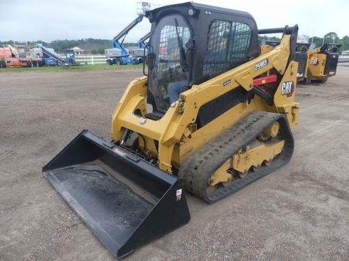 2022 Cat 259D3 Skid Steer, s/n CW918924: Encl. Cab, 2-sp., Hyd. Quick Attach Bkt., Aux. Hydraulics, Rubber Tracks, 2333 hrs