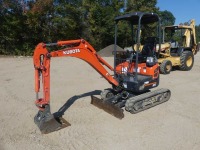 2020 Kubota U17 Mini Excavator, s/n 50143: 4-post Canopy, Blade, Rubber Tracks, 427 hrs