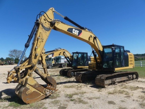 2017 Cat 323FL Excavator, s/n XCF01478: Encl. Cab, 31" Tracks, 48" Bkt., Manual Thumb, Aux. Hydraulics, 4572 hrs