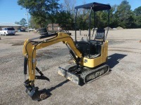 2023 Chery KV12 Mini Excavator, s/n 012300282: Gas Eng., 4-post Canopy, Manual Thumb, Rubber Tracks, 4 hrs