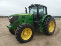 2014 John Deere 6150 MFWD Tractor, s/n 1L06150MLEH805745: Encl. Cab, 3PH, PTO, Drawbar, 3 Hyd Remotes, 460/85R42 Rears, 380/85R30 Fronts, 2221 hrs