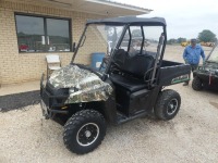 2011 Polaris Ranger EV 4WD Utility Vehicle, s/n 4XARCO8GTBB067287 (No Title - $50 Trauma Care Fee Applies): Winch, Bed, 48-volt, Built-In Charger