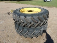 John Deere 460/85R38 Factory Duals and Hubs