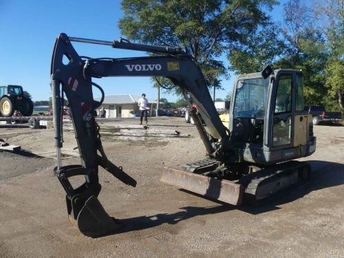 2012 Volvo EC55C Midi Excavator, s/n 112278: C/A, Manual Thumb, Rubber Tracks, 4021 hrs