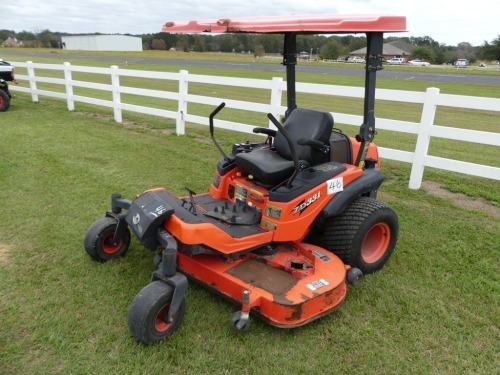 Kubota ZD331LP Zero-turn Mower, s/n 33138: Rollbar Canopy, Diesel, 72" Deck, Missing Deck Parts, 2368 hrs