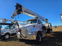 2013 Peterbilt 348 Boom Truck, s/n 2NP3LN0X0DM202952: T/A, Paccar PX8 Eng., Eaton Fuller, National 900A Crane, 26K mi.