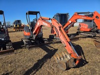 Kubota U25 Mini Excavator, s/n 50508: 2670 hrs