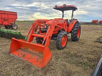 Kubota M5640S MFWD Tractor, s/n 50121: Rollbar Canopy, LA10002 Loader w/ Bkt., PTO, 3PH, Drawbar, Hyd.Remote, New Eng. w/ Warranty