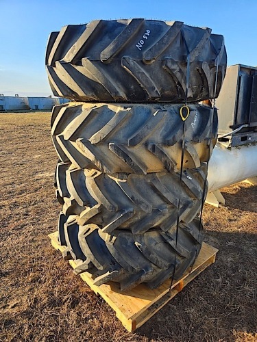 (4) 15.5/80-24 Tractor Tires