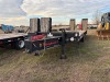 2021 Rampant 25-ton Flatbed Trailer, s/n 5SPTD303XMW2K3932: 3-axle, 30x8, Wood Floor, Folding Ramps, Pintle Hitch, Air Brakes - 2