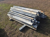 (60) 6'6" Metal Guard Rail Posts