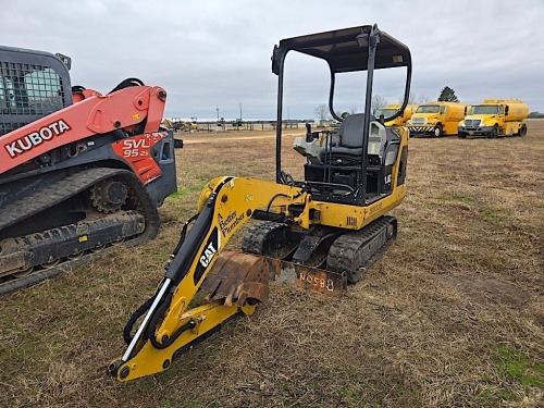 2008 Cat 301.8C Mini Excavator, s/n JSB03212: 4-post Canopy, Rubber Tracks, Blade, Plumbed, 4083 hrs