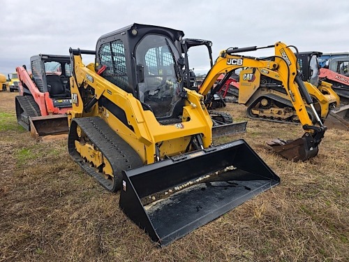 2022 Cat 259D3 Skid Steer, s/n CW918924: Encl. Cab, 2-sp., Hyd. Quick Attach Bkt., Aux. Hydraulics, Rubber Tracks, 2338 hrs