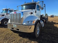 2020 Peterbilt 348 Rolloff Truck, s/n 2NP3LJ0X4LM687121: T/A, Paccar PX9 Eng., Allison Auto, w/ Galgreath U5-OR-174 Container Hoist, 98K mi.