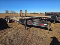 2018 Anderson Workhorse Flatbed Trailer, s/n 4YNBN252XJC085454: Wood Floor, Folding Ramps, Pintle Hitch, T/A