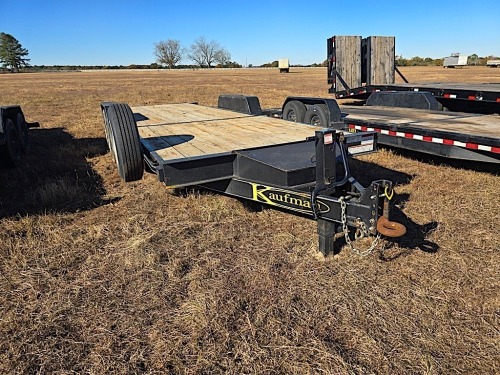 2023 Kaufman 22' Tilt Car Hauler, s/n 7UZFD2226PL004808: Wood Floor