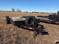 2019 Big Tex 20' Flatbed Trailer, s/n 16VEX2025K2084228: T/A, Pintle Hitch