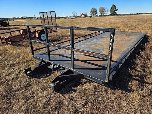 22x8 Rolloff Trailer (No Title - Bill of Sale Only): Metal, Ramps