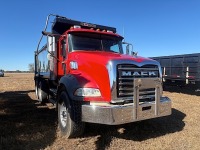 2007 Mack CT713 Tandem-axle Dump Truck, s/n 1M2AL02C17M005080: Mack AI Eng., 10-sp., 11R24.5 Rears, 425/65R22.5 Fronts, 16' Ox Bodies Bed, High Lift Gate, 720K mi.