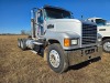 2014 Mack CHU613 Truck Tractor, s/n 1M1AN09Y8EM061932: T/A, Day Cab, Mack MP8 445hp Eng., mDrive Auto Shift, Air Ride Susp., 12K Front, 40K Rears, 210" WB, Alum. Headache Rack, 11R24.5 Tires, Alum. Wheels, 683K mi. - 2