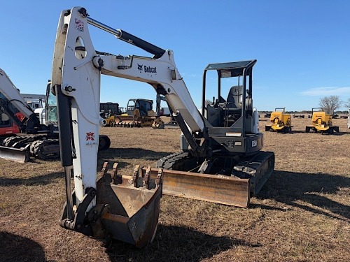 2017 Bobcat E50 Mini Excavator, s/n AJ1813335: Canopy, Coupler, 36" Bkt., Aux. Hydraulics, Blade, 2978 hrs