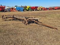 Antique Metal Wheeld Trailer Frame