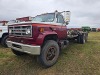 1984 GMC 7000 Flatbed Truck, s/n 1GDM7D1E8EC544900: 5-sp., Transfer Pump on Bed