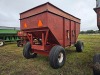 M & W 9N Gravity Flow Wagon: Double Door, Right Side Dump, Red - 6