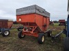 Gravity Flow Wagon: Right Side Dump, w/ Auger, Orange - 7