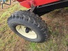 EZ Trail Grain Wagon: Roll Over Canopy, Left Side Dump, 8hp Auger Motor, Red w/ Black Running Gear - 7