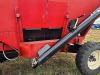 EZ Trail Grain Wagon: Roll Over Canopy, Left Side Dump, 8hp Auger Motor, Red w/ Black Running Gear - 11