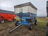 DMI 6280 Gravity Flow Wagon: 250 BU, Right Side Dump, Blue & White