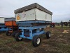 DMI 6280 Gravity Flow Wagon: 250 BU, Right Side Dump, Blue & White - 5