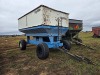 DMI Big-Little Grain Wagon: Right Side Dump, Blue & White - 2