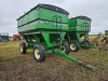 Unverferth 325 Gravity Flow Wagon, s/n D60880246: Left Side Dump, Green - 2