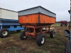 Ficklin Gravity Flow Wagon: Left Side Dump, 250 BU, Orange & Silver - 5